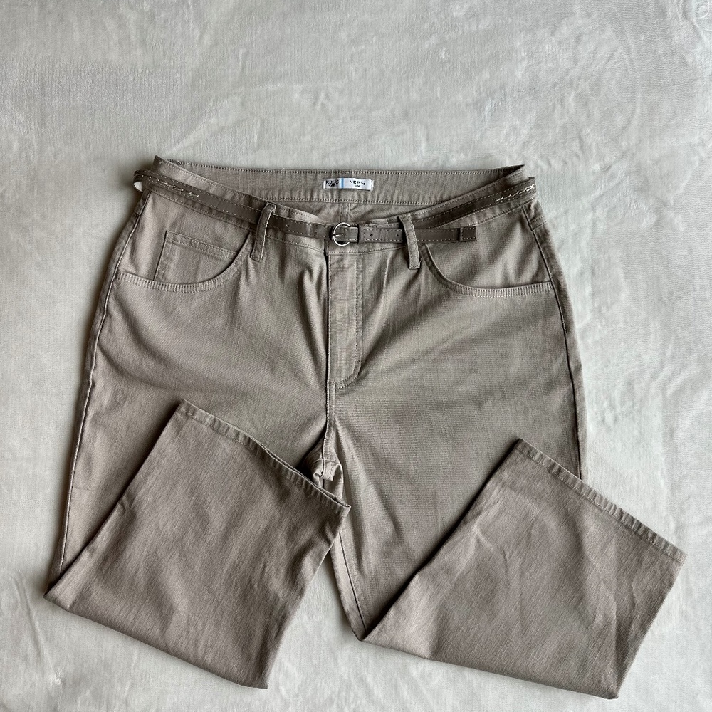 Riders by Lee Mid Rise Khaki Capris Size 14